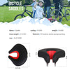 Noseless Bicycle Saddle Mountain Bike Thickened  Soft Cushion(Red)