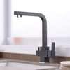 Copper Kitchen Sink Hot&Cold Water Purifier Faucet, Specification: Black