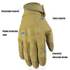 A24 Windproof Anti-Skid Wear-Resistant Warm Gloves For Outdoor Motorcycle Riding, Size: XL(Black)