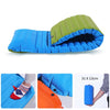 Outdoor Camping Foot Type Automatic Portable Inflatable Bed Beach Mat Picnic Mat Folding TPU Air Cushion(Orange With Gray)
