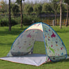 Beach Seaside Picnic Portable Sunscreen and Windproof Outdoor Full Automatic 2 second Speed Tent Opening, Style:Dinosaur Pattern