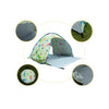 Beach Seaside Picnic Portable Sunscreen and Windproof Outdoor Full Automatic 2 second Speed Tent Opening, Style:Dinosaur Pattern+ Pad