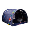 Children Home Bed Crawl Tunnel Game House Tent, Style:Blue