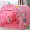 Children Home Bed Crawl Tunnel Game House Tent, Style:Pink