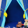 Children Indoor Toy House Yurt Game Tent(Blue)