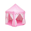 3 PCS Portable Children Princess Girl Castle Tent Play House Kids Small Folding Baby Beach Tent House(Pink)