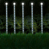 Solar Lawn Light Meteor Shower Light 25LED Garden Decorative Ground Light 5 in 1 White Light