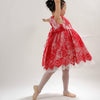 Crystal Satin Flower Decoration Dance Shoes Soft Sole Ballet Shoes Practice Dance Shoes For Children, Size: 28(PU Flesh Pink Bow )