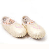 Crystal Satin Flower Decoration Dance Shoes Soft Sole Ballet Shoes Practice Dance Shoes For Children, Size: 29(PU Golden Flower)