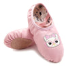 Crystal Satin Flower Decoration Dance Shoes Soft Sole Ballet Shoes Practice Dance Shoes For Children, Size: 31(PU Pink Cat)