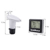 TS-FT002 Multifunctional Ultrasonic Electronic Water Tank Level Gauge With Indoor Temperature Thermometer Clock Display Water Level Gauge