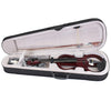 YS030 4 / 4 Wooden Manual Electronic Violin for Beginners, with Bag(Wine Red)