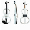 YS030 4 / 4 Wooden Manual Electronic Violin for Beginners, with Bag(White)