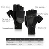 Winter Outdoor Cycling Photography Gloves Warm Polar Fleece Half-Finger Gloves, Size: XL