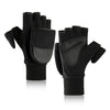Winter Outdoor Cycling Photography Gloves Warm Polar Fleece Half-Finger Gloves, Size: XL