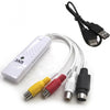 Portable USB 2.0 Audio Video Capture Card Adapter VHS to DVD Video Capture for Win7 / Win8/ XP/ Vista, Free Drive