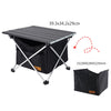 CLS Outdoor Folding Picnic Table Storage Hanging Bag Portable Invisible Pocket Storage Hanging Pocket,Style: Black Table + Small Pocket