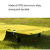 CLS Outdoor Lightweight Folding Bed Camping Simple Leisure Bed(Gray)