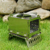 Outdoor Folding Card Stove Barbecue Rack Camping Windproof Burning Fire Station