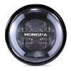 HONGPA Motorcycle Retro Headlights Modified Parts LED General Metal Headlights(Bright Black)