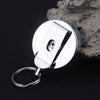 3 PCS High Elasticity Retractable Wire Rope Key Ring Outdoor Anti-Lost Anti-Theft Retractable Key Ring Random Pattern Delivery(4 cm )