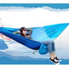 Outdoor Camping Mosquito-Proof Shade Hammock Parachute Cloth Printed Mosquito Net Hammock, Size: 275X145cm(Blue Raindrops)