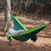Outdoor Double Inflatable Hammock Anti-Rollover Camping Swing, Size: 270x140cm(Dark Green)
