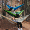 Outdoor Double Inflatable Hammock Anti-Rollover Camping Swing, Size: 270x140cm(Khaki)