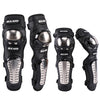 SULAITE GT341 Motorcycle Stainless Steel Knee Pads Elbow Pads Off-Road Cycling Racing Anti-Fall Sports Protective Gear