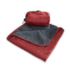 Mountaineering Field Camping Mat Warm Fleece Picnic Mat Office Sofa Air Conditioning Blanket(Wine Red)