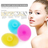 10 PCS Cleaning Pad Wash Face Facial Exfoliating Brush SPA Skin Scrub Cleanser Tool(Sky Blue)