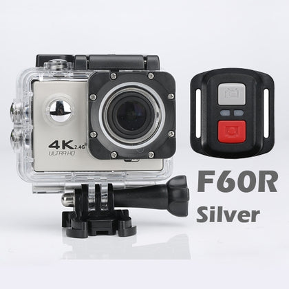 New WIFI Waterproof Action Camera Cycling 4K camera Ultra Diving  60PFS kamera Helmet bicycle Cam underwater Sports 1080P Camera(Black