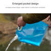 PE Water Bag For Portable Folding Water Storage Lifting Bag for Camping Hiking Survival Hydration Storage Bladder(5L)