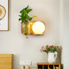 Wooden Bedside Wall Lamp Led Indoor Corridor Aisle Balcony Wall Lamp, Power source:  12W Tri-color Light(5025 Left)