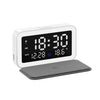 15W Mobile Phone Wireless Charging Clock Night Light Alarm Clock(White)