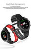 L5 IP68 Waterproof Smart Watch Men Smart Bluetooth Watch, Support Call Reminder/Heart Rate Monitoring/Pedometer(Red)