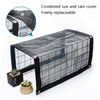 Rainproof Awning Thermal Insulation Round Wire Mesh Flower Stand Sun Shed, Specification: 100x48x36cm