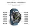 NX02 Sport Smartwatch IP67 Waterproof Support Tracker Calories Pedometer Smartwatch Stopwatch Call SMS Reminder(blue)