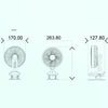 F8 Automatic Shaking Clip Fan Multifunctional USB Mini Office Student Dormitory Night Light Fan(Green)