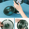 F8 Automatic Shaking Clip Fan Multifunctional USB Mini Office Student Dormitory Night Light Fan(Green)