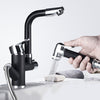 Kitchen Pull-Out Double Faucet Water Table Hot And Cold Water Faucet, Specification: Round Spray Pull