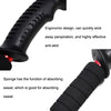 JUNGLELEOPARD 3-Section Straight Handle Aluminum Trekking Pole Multifunctional Walking Hand Crutches, Length: 66-135cm(Black)