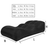 BB1832 Outdoor Portable Inflatable Bed Foldable Beach Air Sofa, Size: Small: 120x60x25cm(Wine Red)