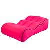 BB1832 Outdoor Portable Inflatable Bed Foldable Beach Air Sofa, Size: Medium: 145x70x35cm(Rose Red)