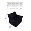 BB1806 Outdoor Portable Inflatable Bed Folding Beach Air Sofa, Length: Small: 60x70x60cm(Black)