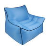 BB1806 Outdoor Portable Inflatable Bed Folding Beach Air Sofa, Length: Medium: 70x80x70cm(Sky Blue)