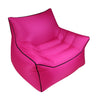BB1806 Outdoor Portable Inflatable Bed Folding Beach Air Sofa, Length: Medium: 70x80x70cm(Rose Red)