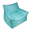 BB1806 Outdoor Portable Inflatable Bed Folding Beach Air Sofa, Length: Large: 80x90x80cm(Lake Green)