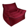 BB1806 Outdoor Portable Inflatable Bed Folding Beach Air Sofa, Length: Large: 80x90x80cm(Wine Red)