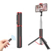 Bluetooth Selfie Stick with Tripod Multi-function Gimbal Mobile Phone Fill Light Live Support(Passion Red)